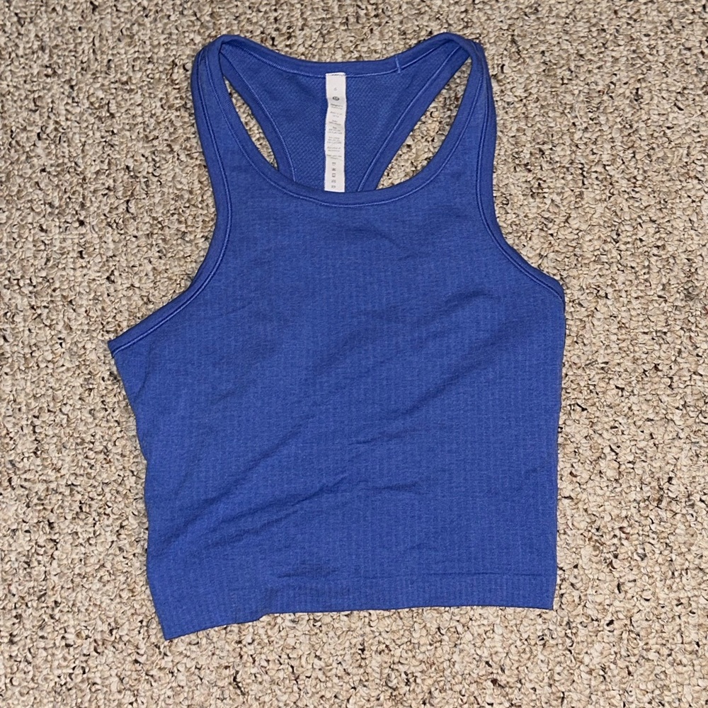 Lululemon Ebb to Street Cropped Racerback Tank Top